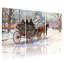 Ensemble de 3 tableaux muraux sur toile « Promenade en calèche hivernale »-569437257