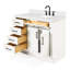 Meuble-lavabo simple en bois massif 42 po Tidworth avec plateau en quartz blanc 1,5 po-1737551883-1737551894-1704940749