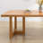 Burlywood Rectangular Solid Wood Dining Table-1628398700