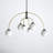 Everard 6-Light Chandelier in Matte Black/Brass-1000772523
