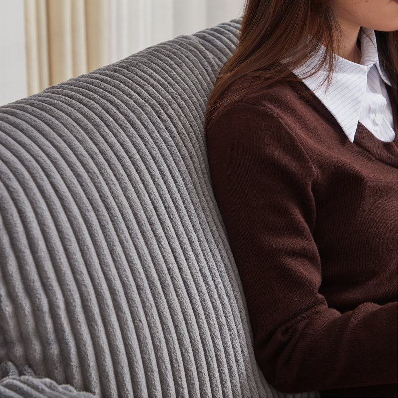 Canapé-lit inclinable de 79,13 pouces Comfy, Gris