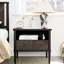 Table de chevet Mid-Century en bois massif Cartlin-597129914