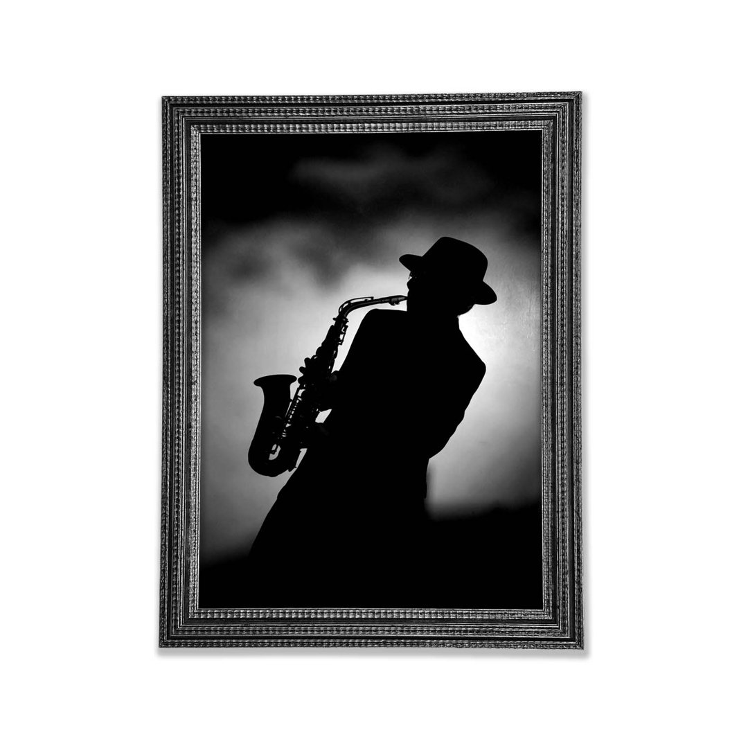 Jazz Player 1 - Einzelner Bilderrahmen Kunstdrucke