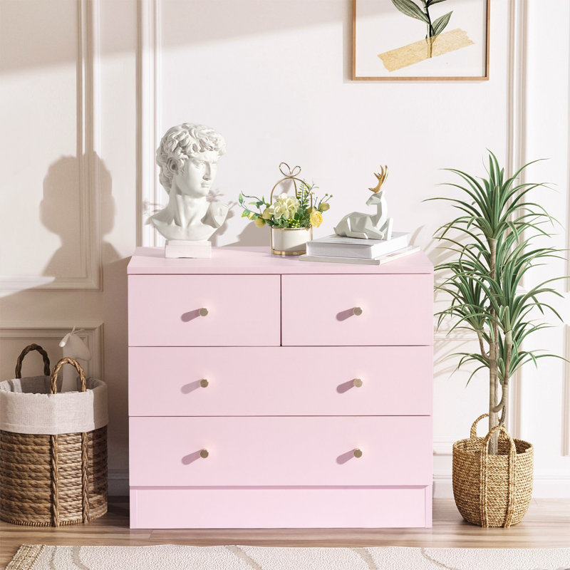 Commode haute 22 po, Rose