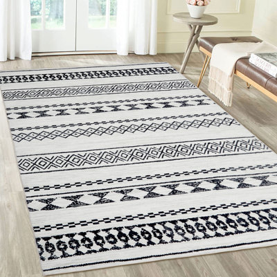 Tapis à motif géométrique à motif géométrique lavable à motif de losanges Tapis de salle à manger moderne et durable Tapis de salle à manger à motif de feuilles tropicales antidérapantes