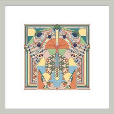 «Imperial Hotel Peacock» par Frank Lloyd Wright - Impression giclée encadrée