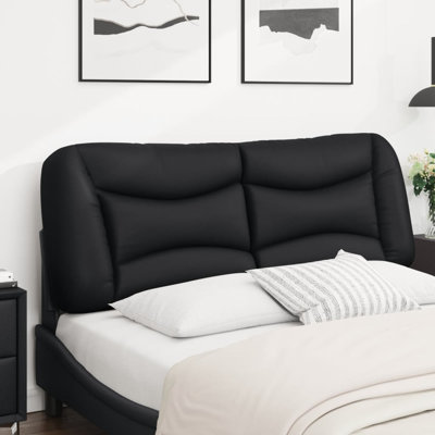 Upholstered Faux Leather Headboard