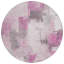 Tapis extérieur rond lavable rose et argent 8 pi