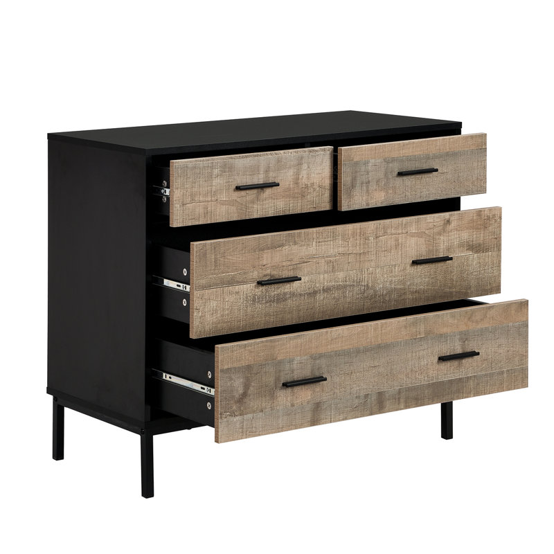Evelina 90cm W 4 - Drawer Chest of Drawers