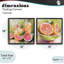 Ensemble de cadre flottant 2 pièces Grapefruit Drinks & Fruits, design par Riley B-130736395-130736396