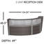 Peavler 2 Person U-Shaped Synthetic Laminate Reception Desk-873979038