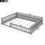 Full Size Wood Platform Bed With Guardrail And Soft Relax Cushion Pillow, Grey Solid Wood+
