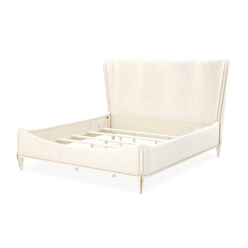 La Terrazza Panel Bed - Creamy Pearl, King