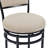 Massena Swivel Upholstered Counter Stool with Metal Frame-529534159-482155313