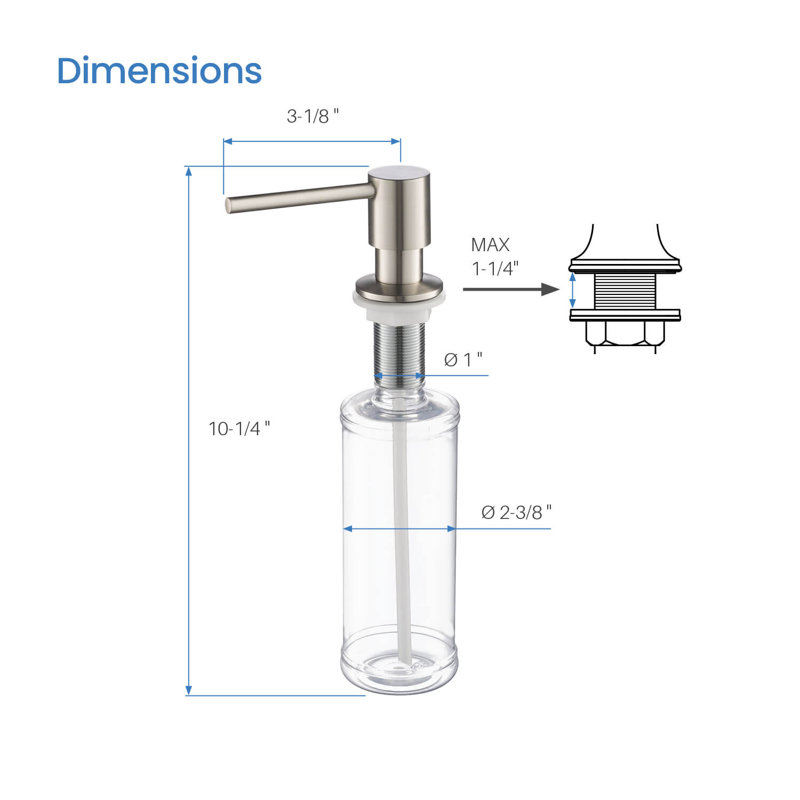 Soap Dispenser, Brushed Nickel