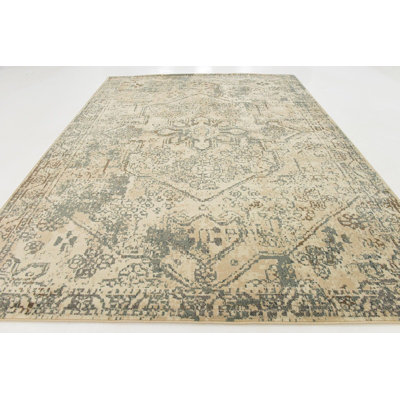 Mosely Orential Cream/Brown Area Rug