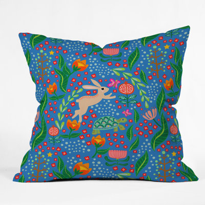 Hello Sayang The Tortoise Indoor/Outdoor Throw Pillow