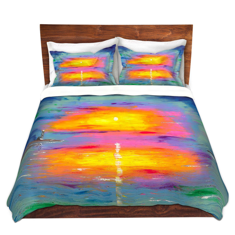 Ensemble de housse de couette lever au phare, 1 housse simple + 1 taie standard