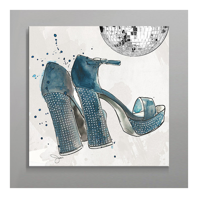 « disco grand », impression, H 28 po x l 28 po x P 1,5 po, Toile tendue