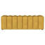 Banc d'appoint rembourré en tissu jaune moutarde Delsur-88681150