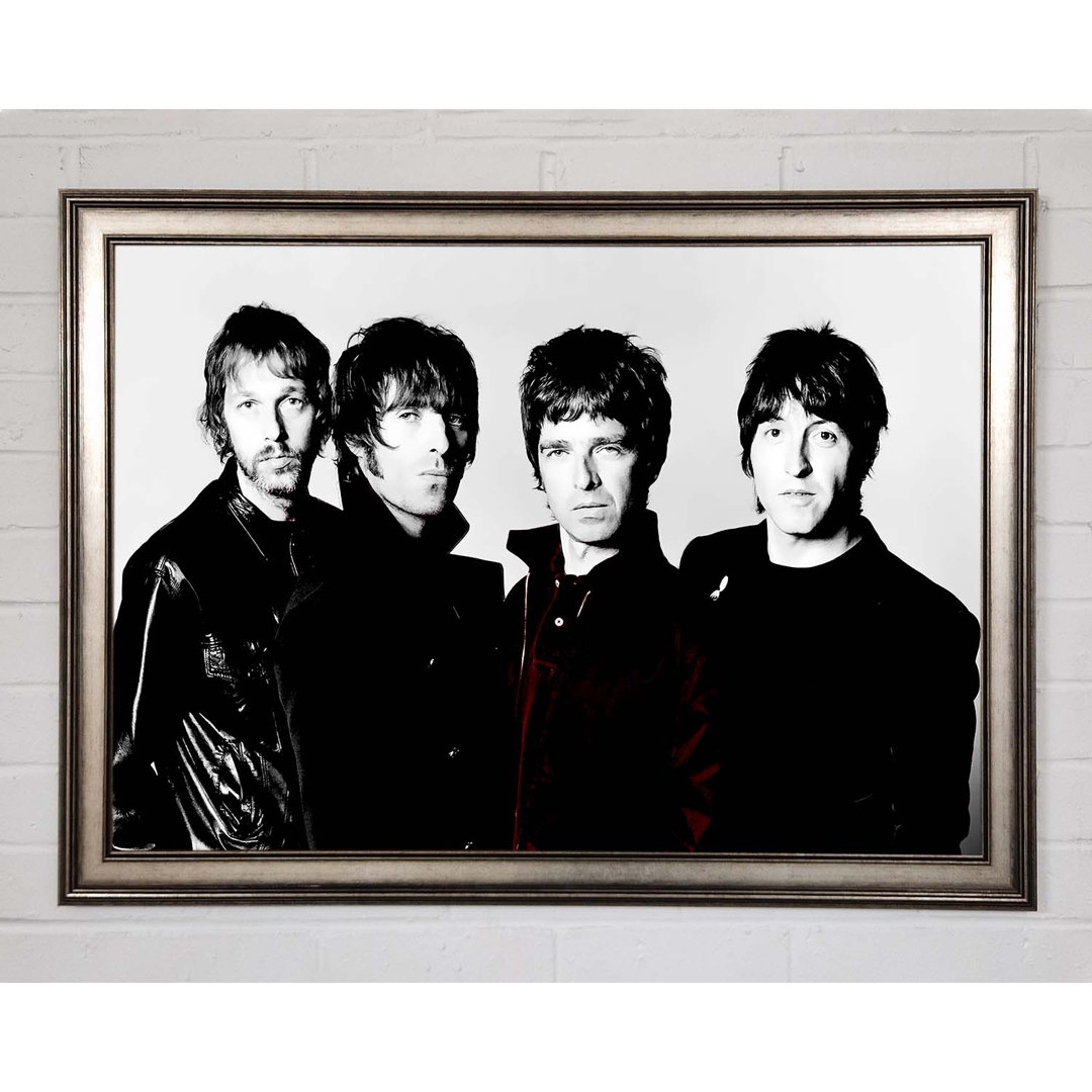 Oasis Noel Red B N W - Einzelner Bilderrahmen Kunstdrucke