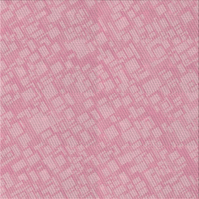 Tapis de zone rose à motif, Carré 3 pi