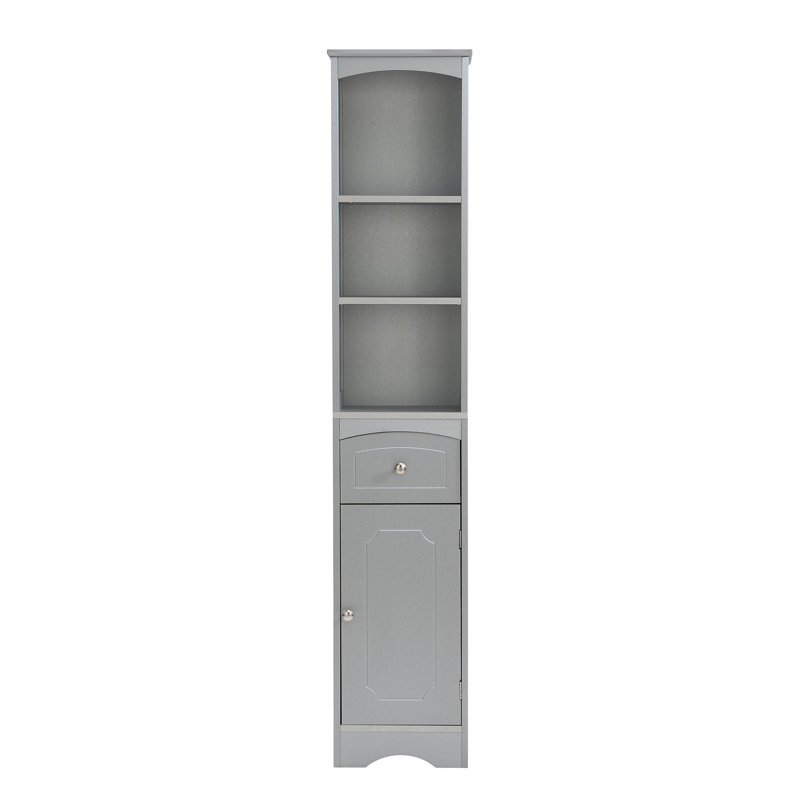 Amante Freestanding Linen Cabinet, Grey