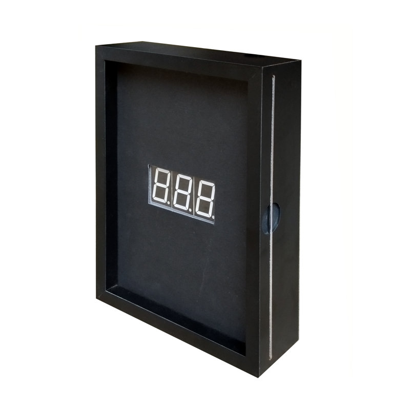 Horloge à 3 chiffres avec compte à rebours et boîte à lumière