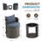 3 Pieces Outdoor Conversation Sets With Cushion, Cambelle 2-Person Outdoor Rattan Seating Group-115751182