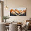 «Layered Wood Mountain Landscape», art mural sur toile de pins noirs-1807282698