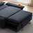 Multi-Functional 65.7" Adjustable Sofa Bed with Pull-Out Sleeper, 2 Soft Pillows and 2 Cup Holders-114472364
