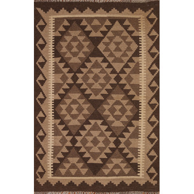 Kilim Reversible Wool Area Rug 3x5