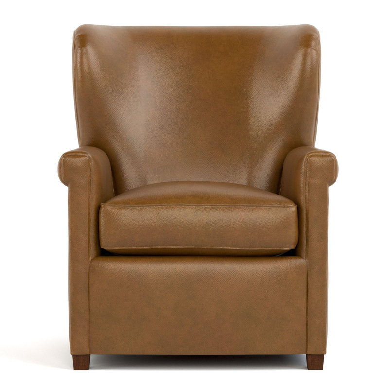 Hudson Valley Leather Wingback Chair