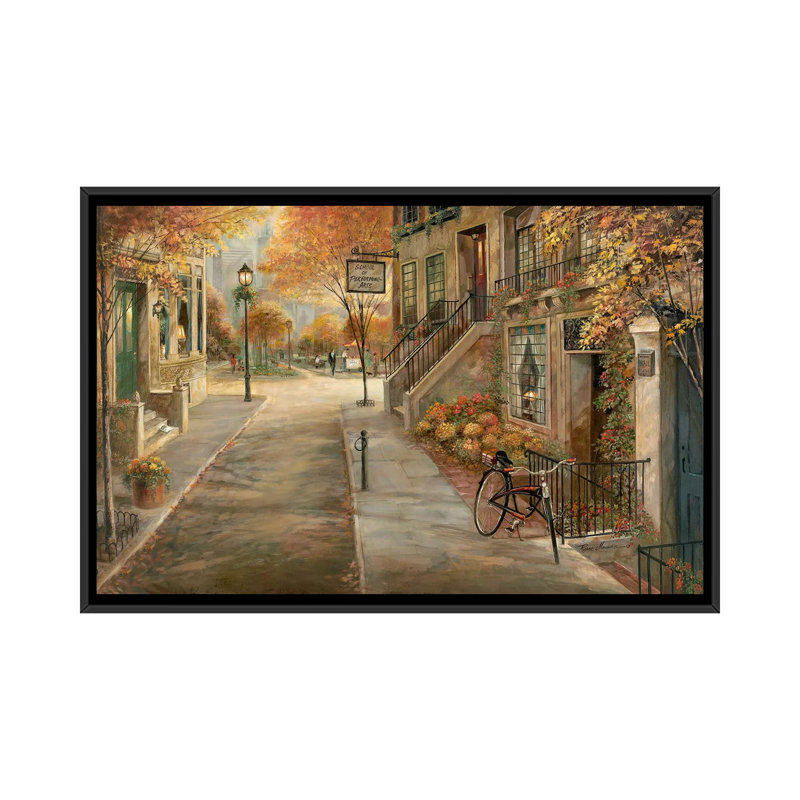 School of Performing Arts par Ruane Manning - reproduction d'art, H 26 po x l 40 po x 1,5 po, Toile avec cadre noir