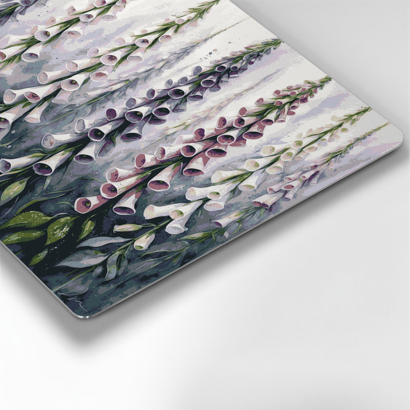 Art mural en métal Botanical Foxglove, H 11 po x l 14 po