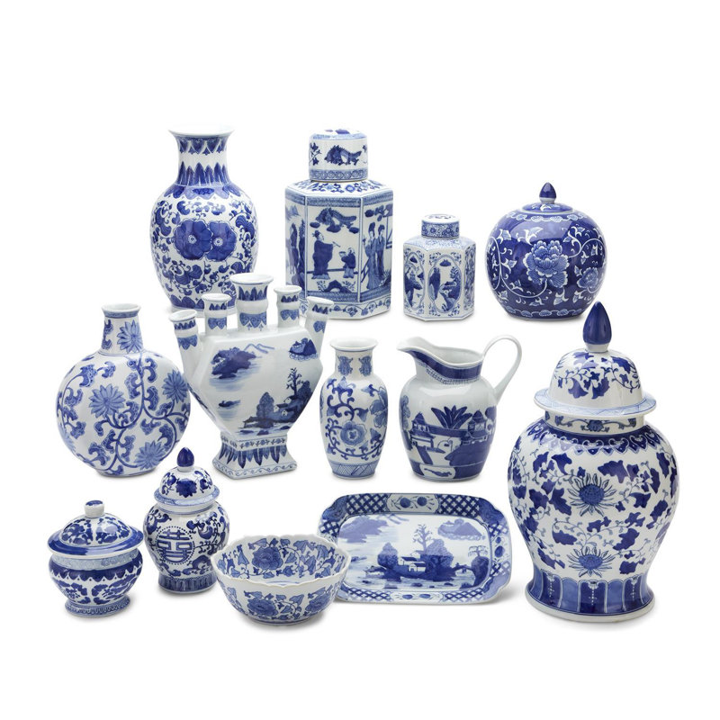 Ensemble de 22 vases de table en céramique 22 pièces Rosemare