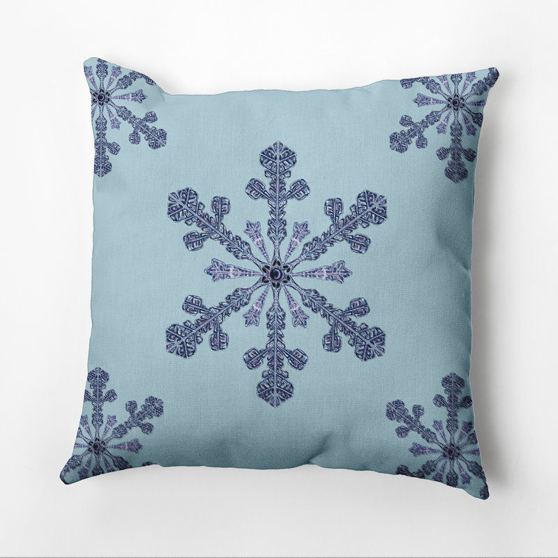Vail Geometric Reversible Throw Pillow, 16" H x 16" W, Light Blue