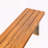 Outdoor Acacia Wood Bench Teak Finish Wicker Slat Design-1181342652