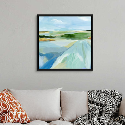 " Sky Blue Fields I " by Annie Warren Painting Print