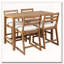 Ensemble de bar de patio rustique 5 pièces-355307551