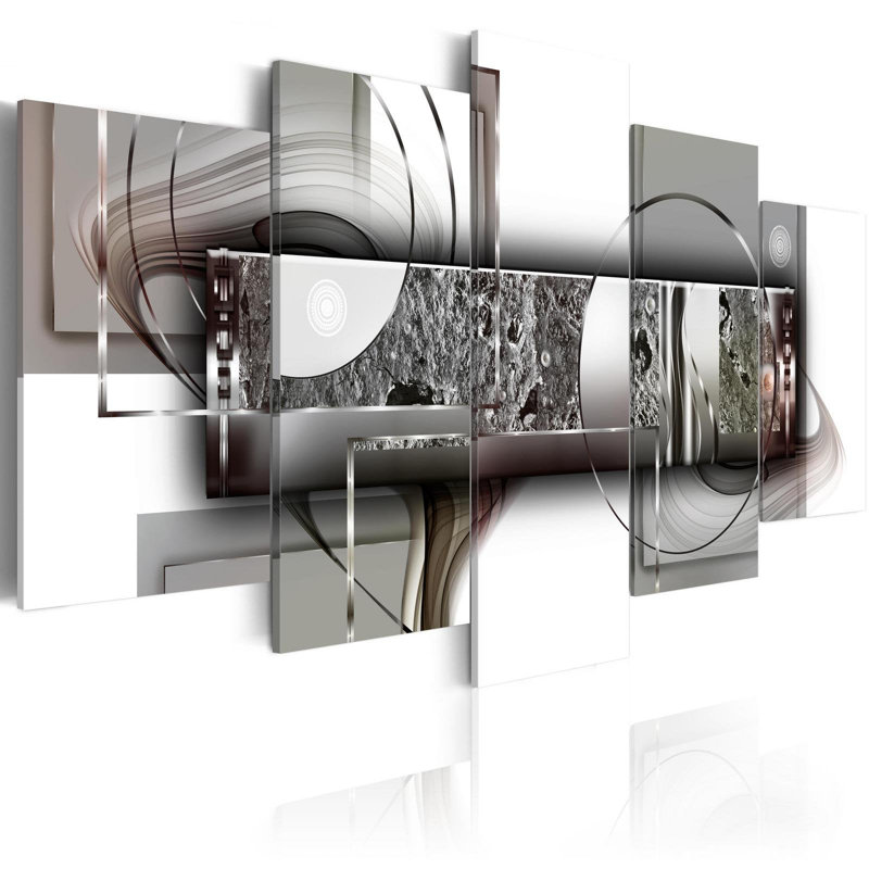 " Abstract Structure " 5 - Pieces, 20" H x 40" W x 0.7" D