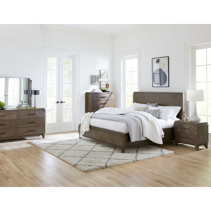 Huascar Solid Wood Piece Bedroom Set