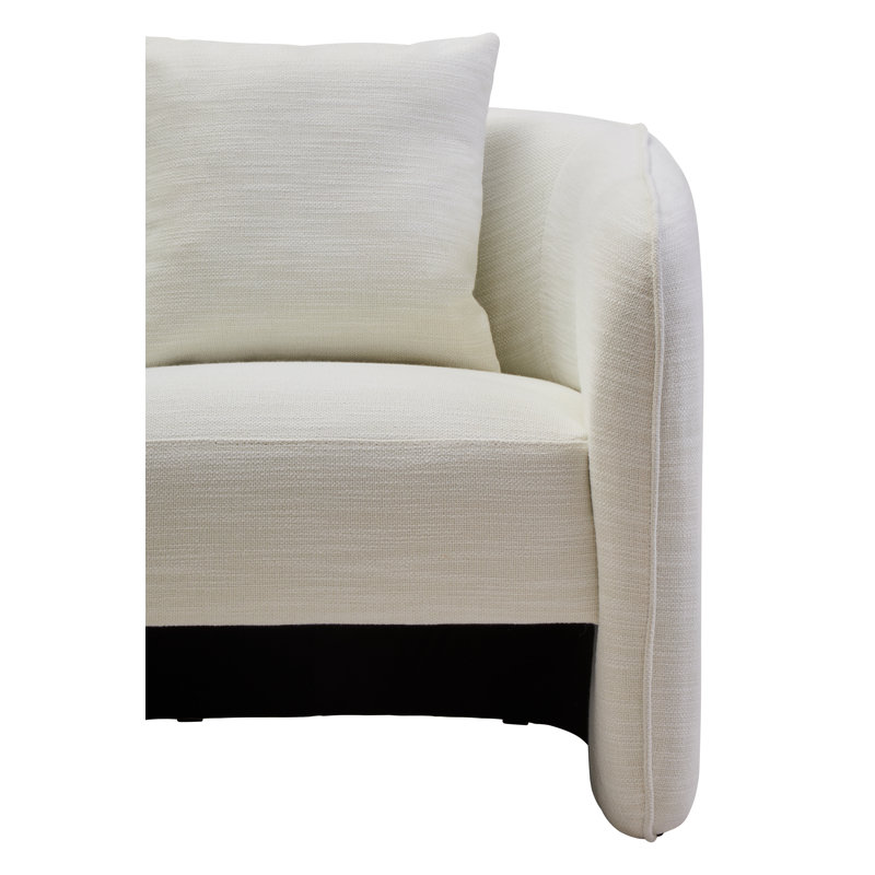 Bilani Upholstered Accent Chair, Cream