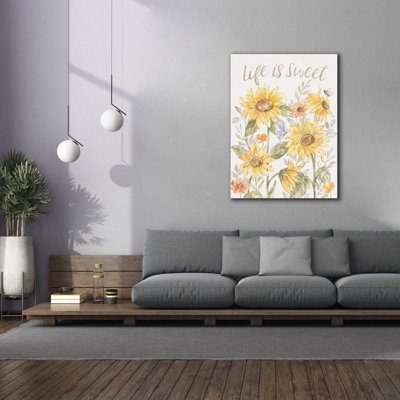 «August Bloom®», art mural sur toile «Sunny Blooms 2» par Silvia Vassileva