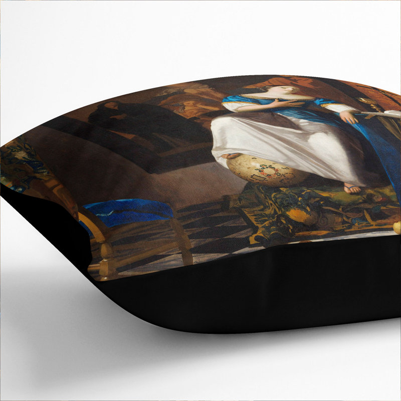 Allegory of the Catholic Faith Scatter Cushion, Black, 55cm H x 55cm W x 20cm D