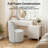 Modern Upholstered Chenille Swivel Barrel Dining Chair-1233120637-1225387533