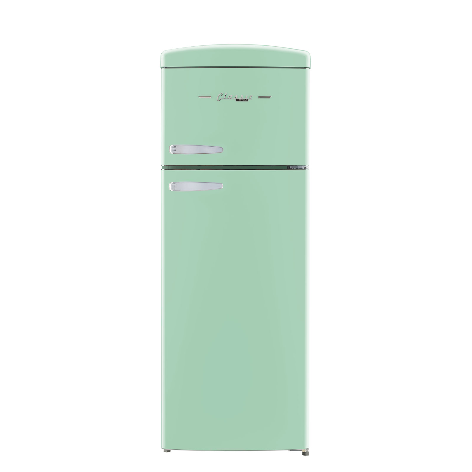 Classic Retro 7.5 Cu. Ft. Top Mount Refrigerator In Summer Mint Green | Fridge.com