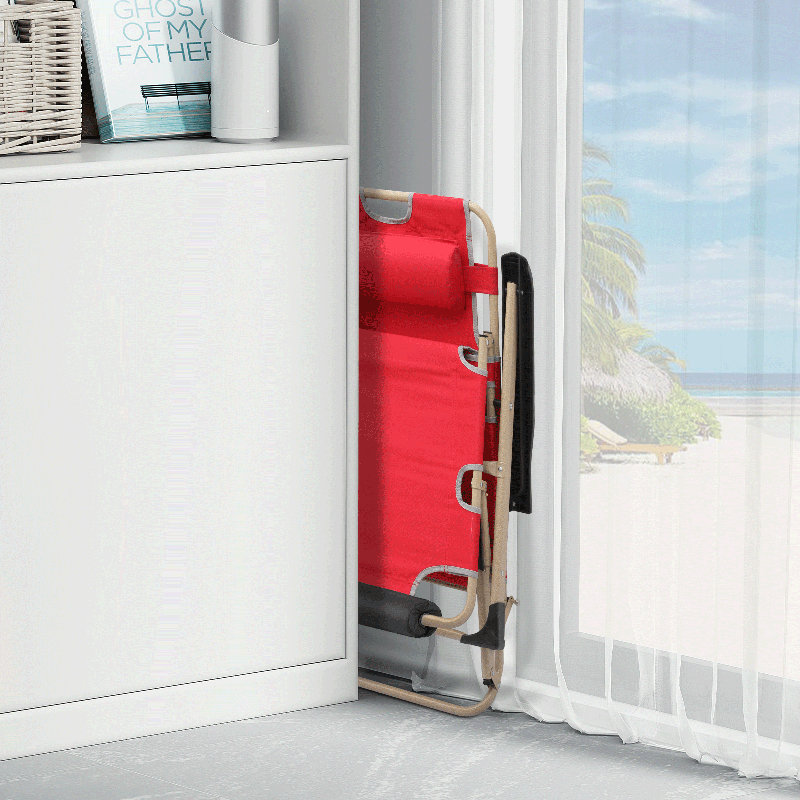 Chaise de plage Linntown, Rouge