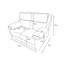 Berthony 2 Seater Chenille Reclining Sofa-990937330
