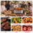 24 Qt Electric Turkey Roaster Oven with Self-Basting Glass Lid and Defrost and Keep Warm Functions